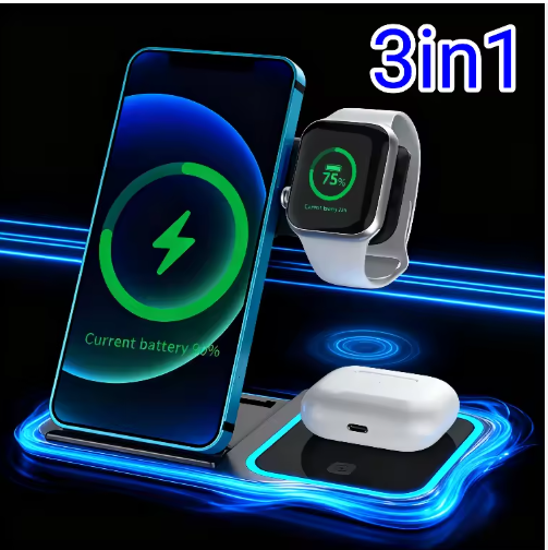 Suport Încărcare 3-în-1 Magnetic